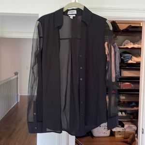 Express Black Button Down - Size Small
